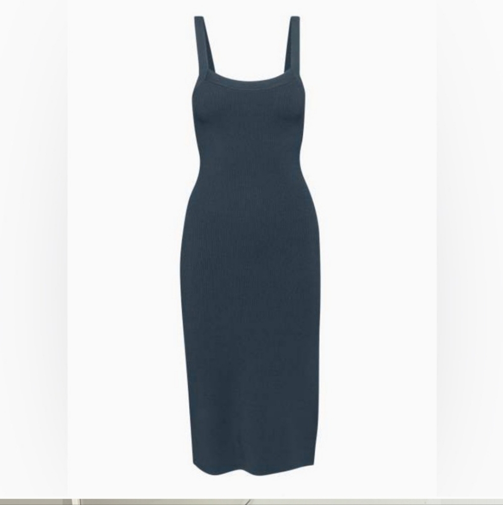 Aritzia Babaton Chase midi dress in total eclipse